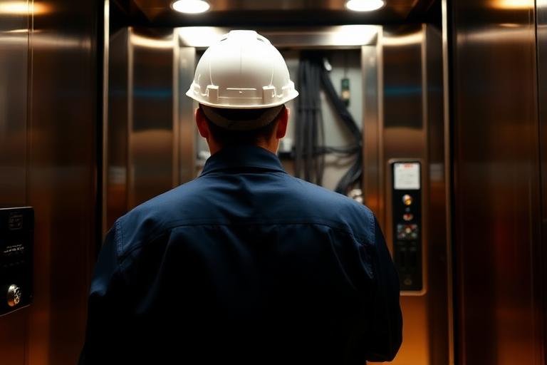Técnico trabalhando